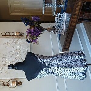 Victoria's Secret Satin Cheetah Print Slip Mini Dress. Size L